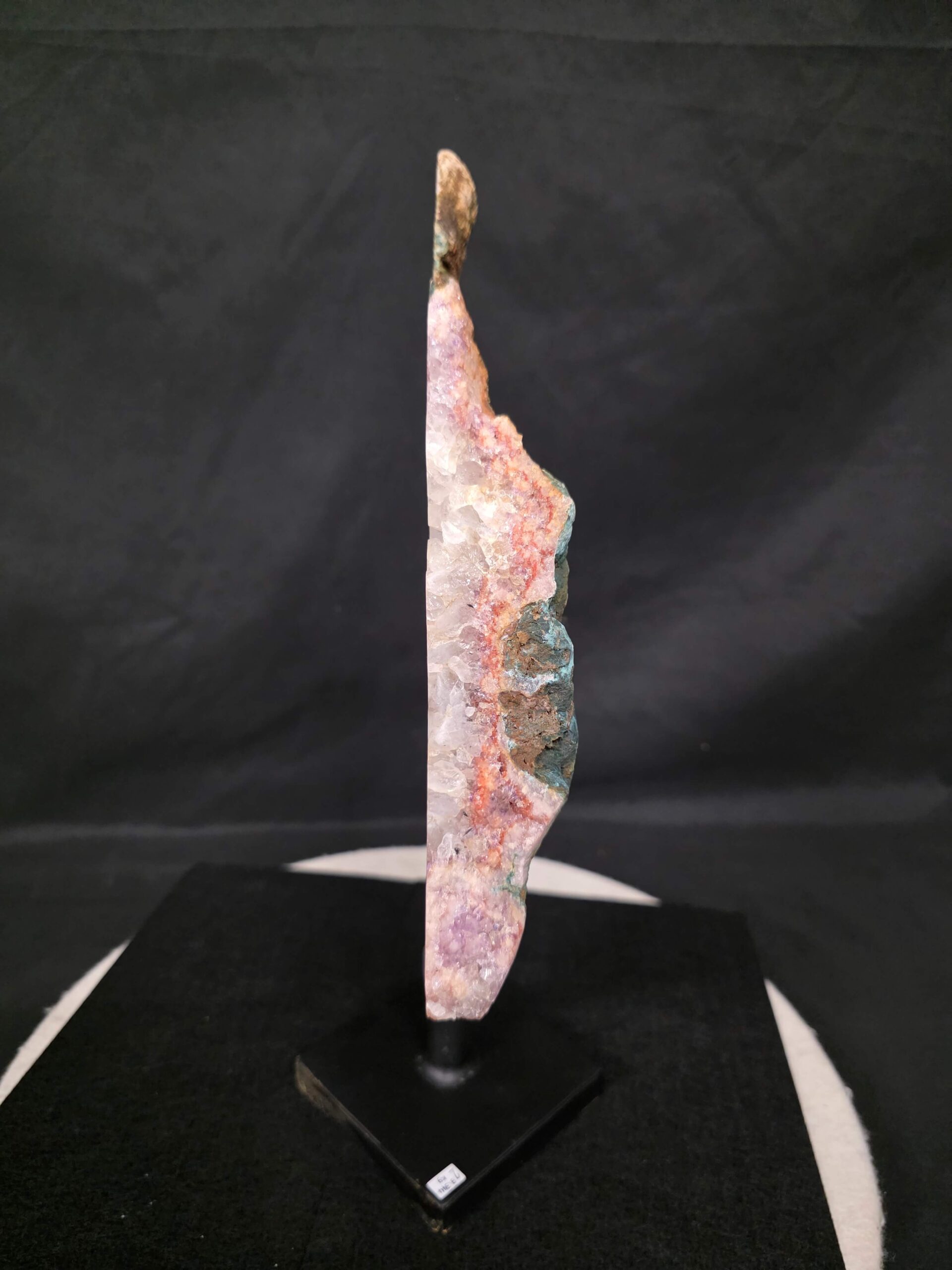 Pink Amethyst Slice 2 on Stand Healing Crystal Gem 3.344g H39xW24.5xD14cm - Image 4