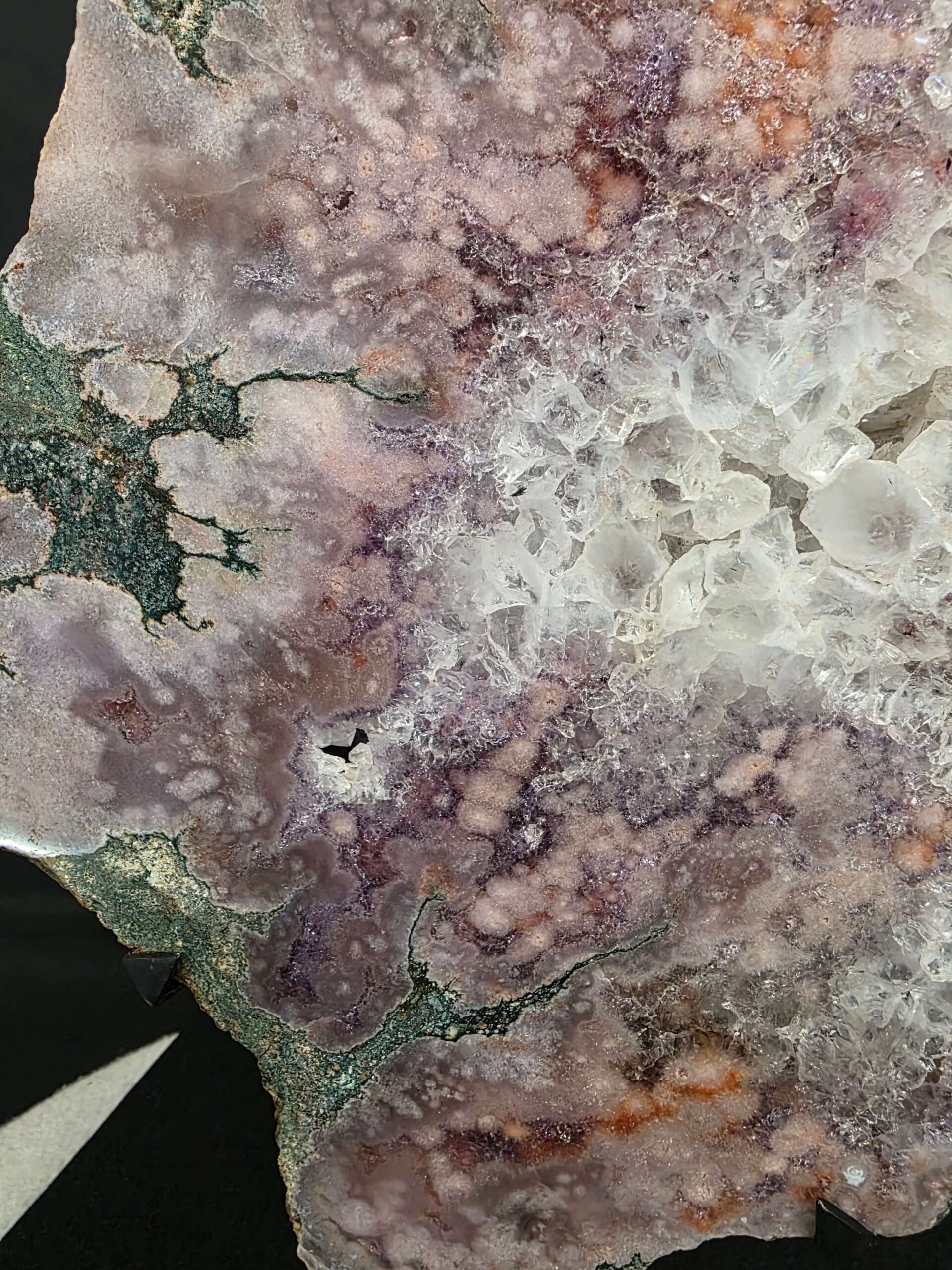 Pink Amethyst Slice 2 on Stand Healing Crystal Gem 3.344g H39xW24.5xD14cm - Image 5