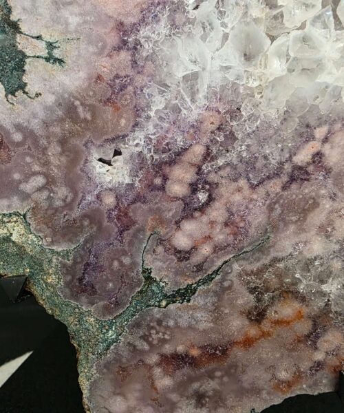 Pink Amethyst Slice 2 on Stand Healing Crystal Gem 3.344g H39xW24.5xD14cm - Image 6