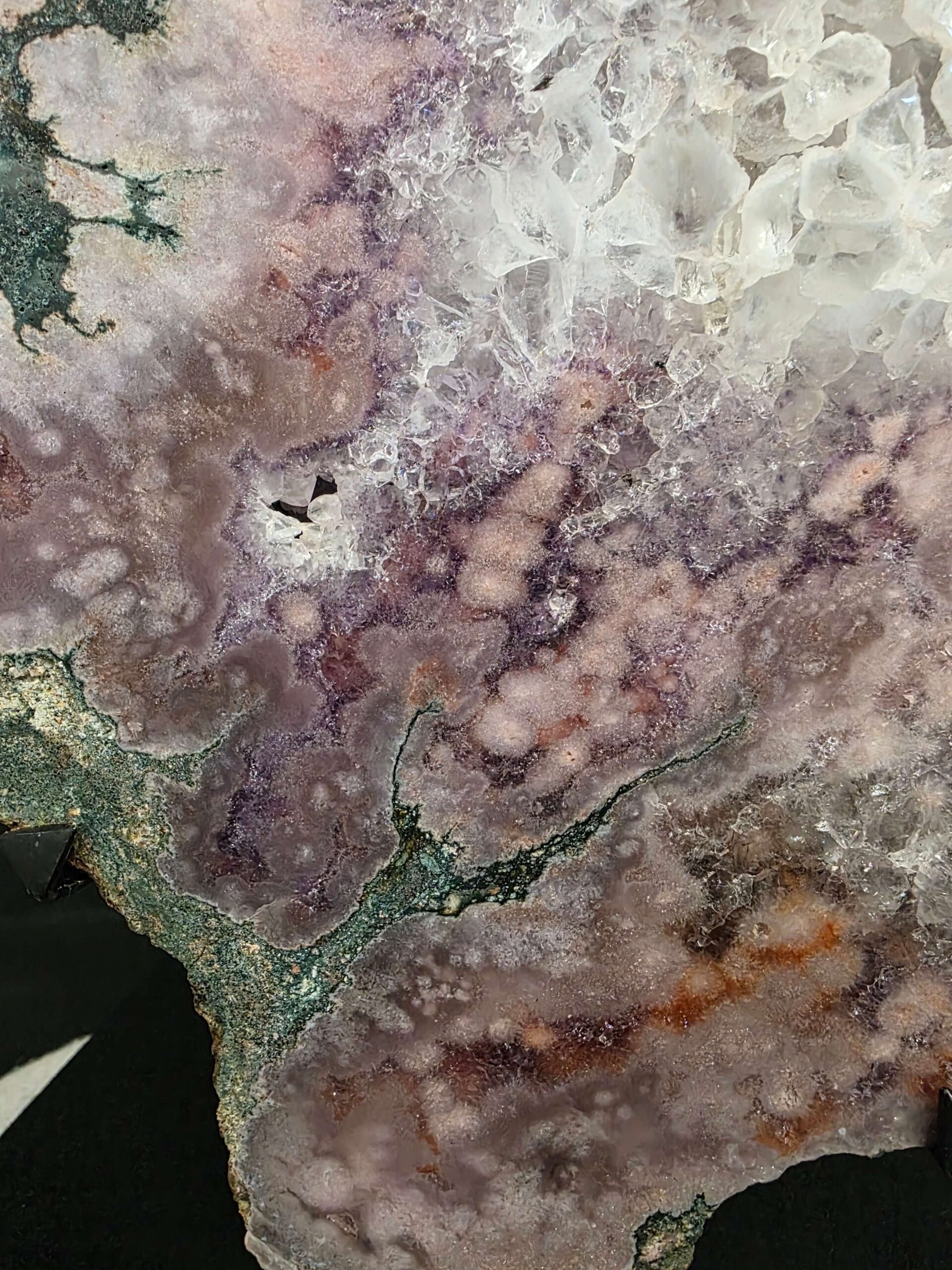 Pink Amethyst Slice 2 on Stand Healing Crystal Gem 3.344g H39xW24.5xD14cm - Image 6