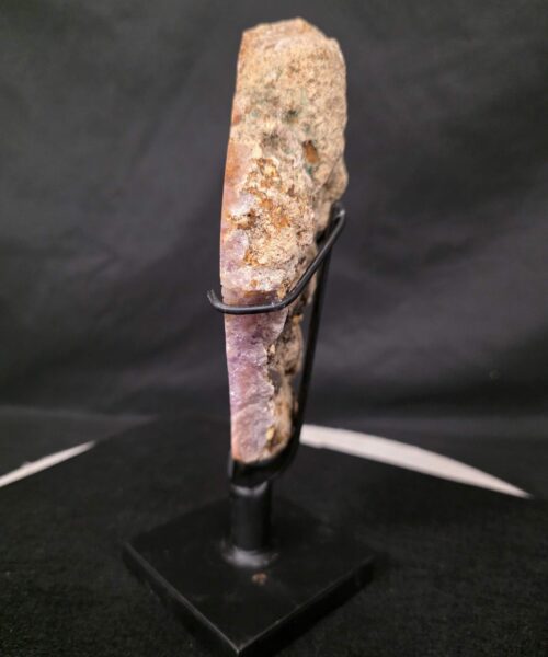 Alternative view of Pink Amethyst Slice 3 on Stand Healing Crystal Gem 1.267g H25xW15xD12cm