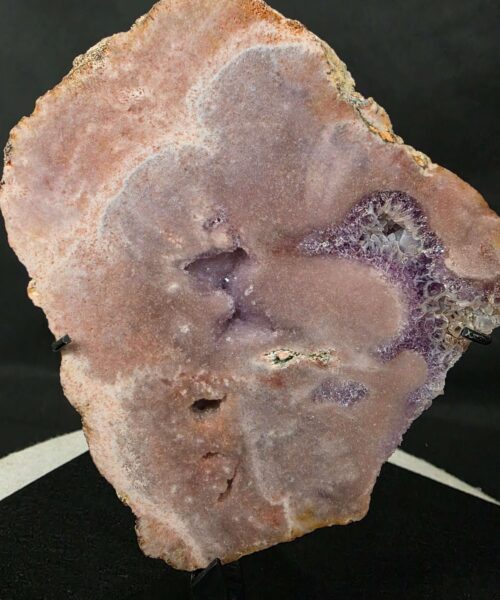 Pink Amethyst Slice 3 on Stand Healing Crystal Gem 1.267g H25xW15xD12cm - Image 5