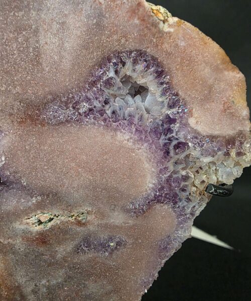 Pink Amethyst Slice 3 on Stand Healing Crystal Gem 1.267g H25xW15xD12cm - Image 8