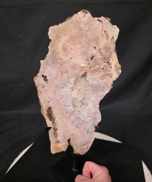 Pink Amethyst Slice 5 on Stand Healing Crystal Gem 3.061g H38.5xW17.5xD14cm - Image 7