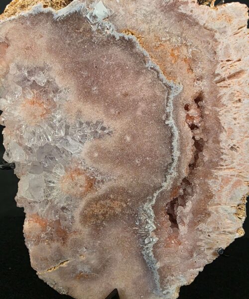 Pink Amethyst Slice 6 on Stand Healing Crystal Gem 1.888g H25xW14xD12cm - Image 5