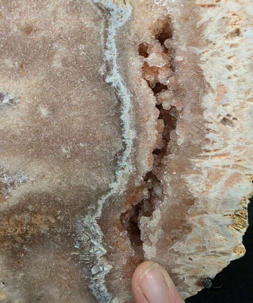 Pink Amethyst Slice 6 on Stand Healing Crystal Gem 1.888g H25xW14xD12cm - Image 8