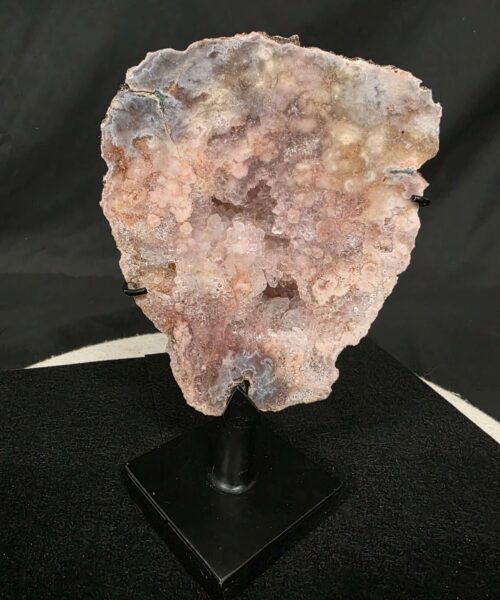 Pink Amethyst Slice 7 on Stand Healing Crystal Gem 1.018g H21xW13xD11cm