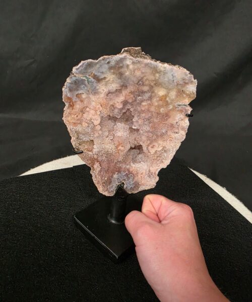 Pink Amethyst Slice 7 on Stand Healing Crystal Gem 1.018g H21xW13xD11cm - Image 7