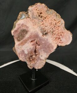 Pink Amethyst Slice 8 on Stand Healing Crystal Gem 985g H25xW18.5xD11cm