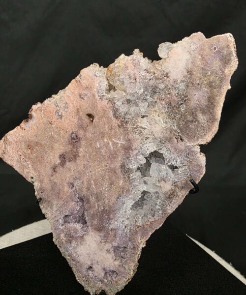 Pink Amethyst Slice 9 on Stand Healing Crystal Gem 1.434g H28xW17xD12cm - Image 5