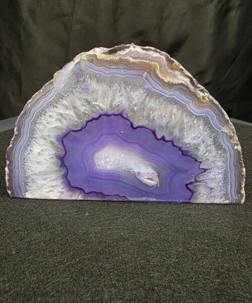 Large Purple Agate Candle 3 Handpicked 1.389g H9.5xW15xD8cm End Microcrystalline Quartz Tealight Holder Ornament