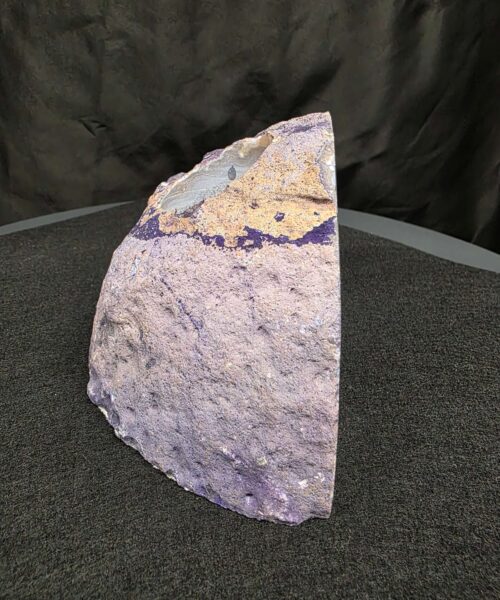 Alternative view of Large Purple Agate Candle 3 Handpicked 1.389g H9.5xW15xD8cm End Microcrystalline Quartz Tealight Holder Ornament