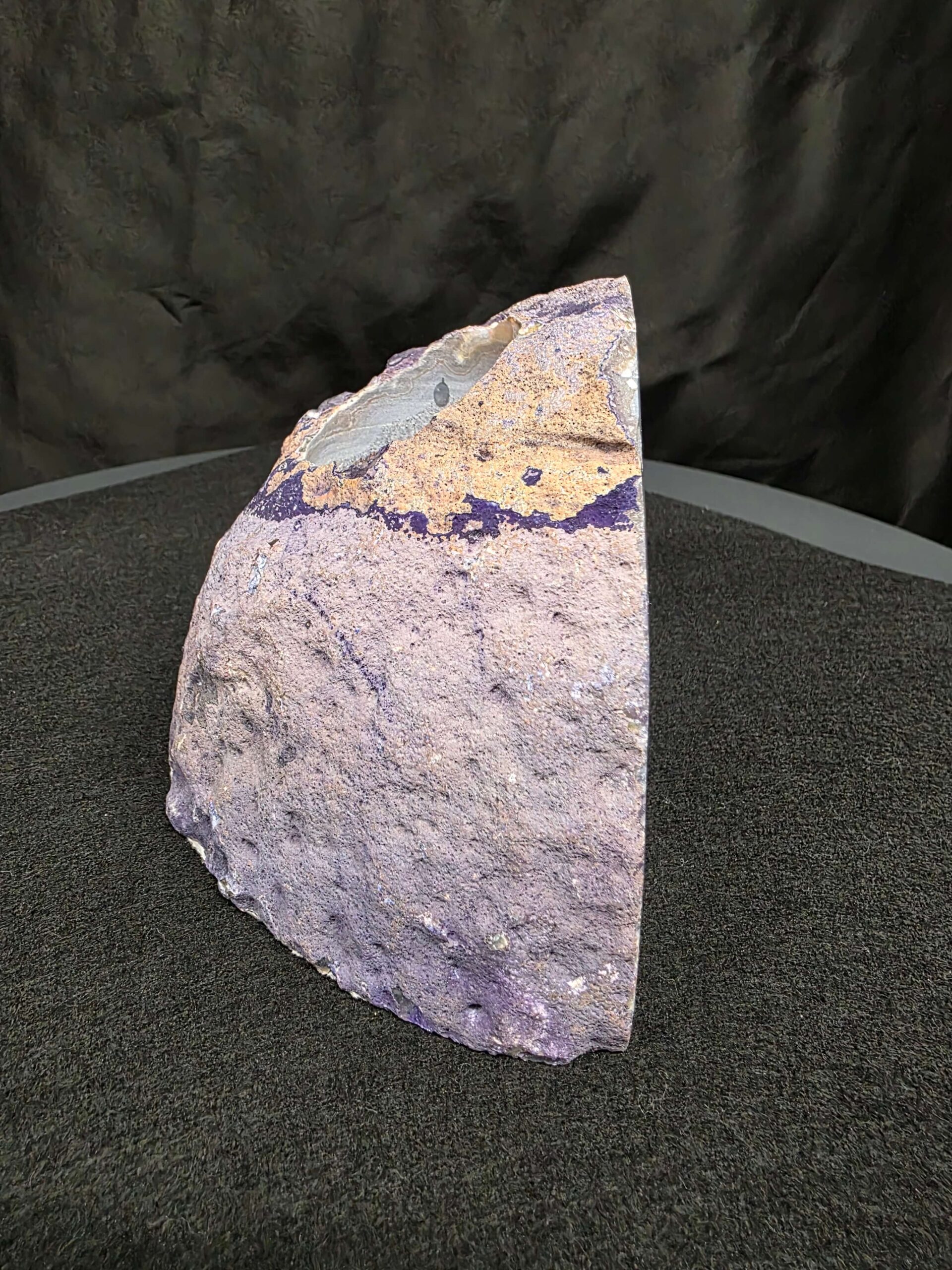 Large Purple Agate Candle 3 Handpicked 1.389g H9.5xW15xD8cm End Microcrystalline Quartz Tealight Holder Ornament - Image 2