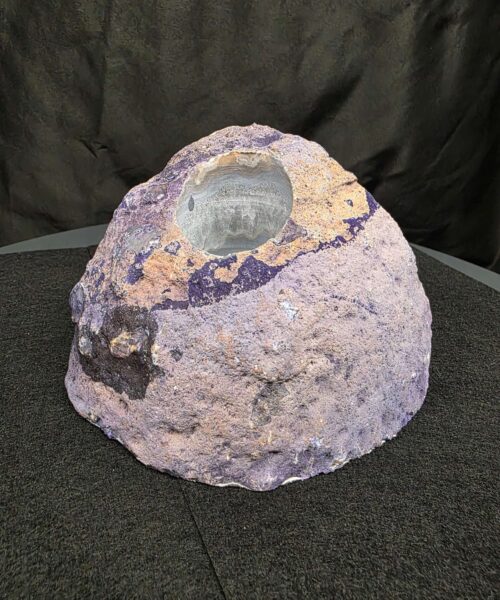 Large Purple Agate Candle 3 Handpicked 1.389g H9.5xW15xD8cm End Microcrystalline Quartz Tealight Holder Ornament - Image 3