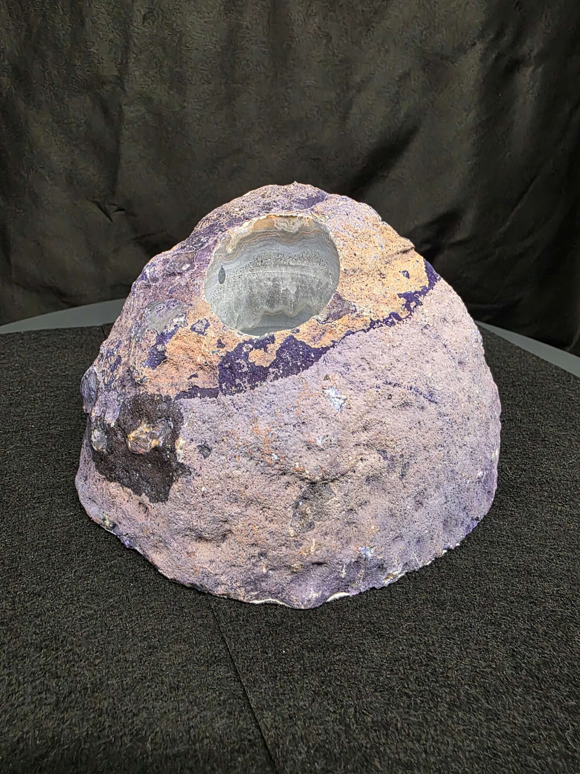 Large Purple Agate Candle 3 Handpicked 1.389g H9.5xW15xD8cm End Microcrystalline Quartz Tealight Holder Ornament - Image 3