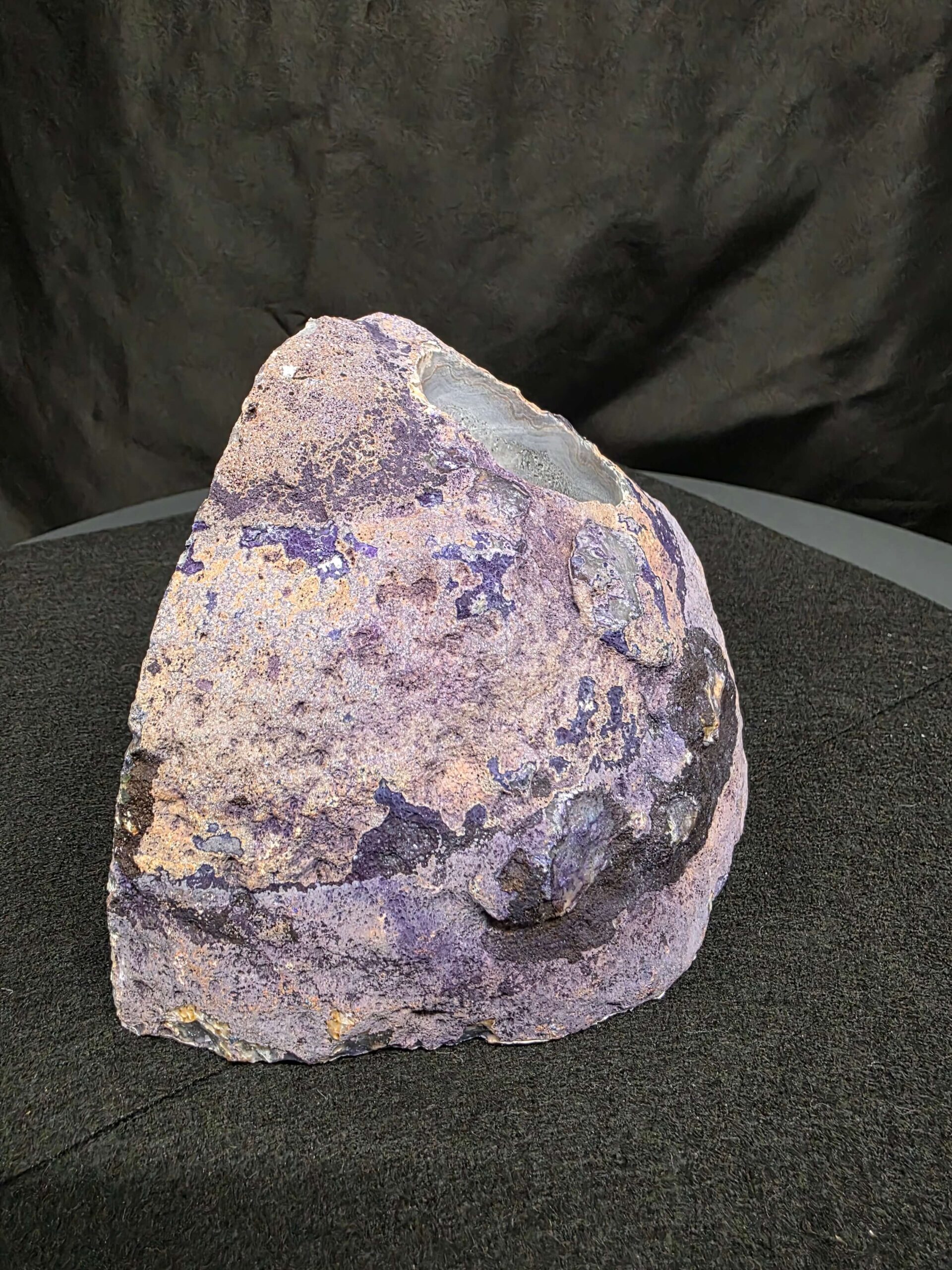 Large Purple Agate Candle 3 Handpicked 1.389g H9.5xW15xD8cm End Microcrystalline Quartz Tealight Holder Ornament - Image 4