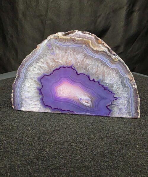 Large Purple Agate Candle 3 Handpicked 1.389g H9.5xW15xD8cm End Microcrystalline Quartz Tealight Holder Ornament - Image 6