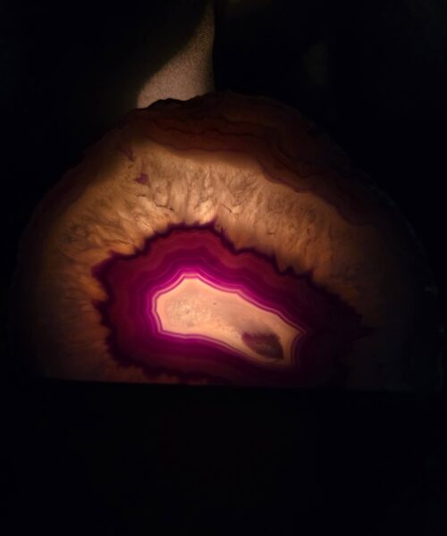 Large Purple Agate Candle 3 Handpicked 1.389g H9.5xW15xD8cm End Microcrystalline Quartz Tealight Holder Ornament - Image 8