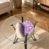 Amethyst Geode Table 3 – 21kg - H41xW30xH16cm Druzy Cluster Purple