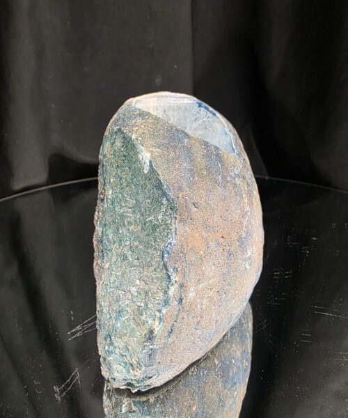 Teal Agate End Candle Handpicked 3 Microcrystalline Quartz Tealight Candle Holder Ornament 773g H9.5xW9xD9cm - Image 4