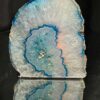 Teal Agate End Candle Handpicked 3 Microcrystalline Quartz Tealight Candle Holder Ornament 773g H9.5xW9xD9cm