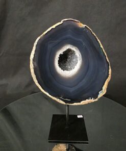 Premium Agate Geode on Stand 13 – 2.629g - H13xW16xD8cm - Image 2