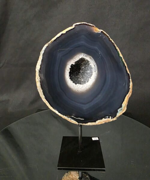 Alternative view of Premium Agate Geode on Stand 13 – 2.629g - H13xW16xD8cm