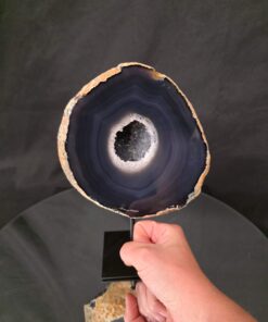Premium Agate Geode on Stand 13 – 2.629g - H13xW16xD8cm - Image 7