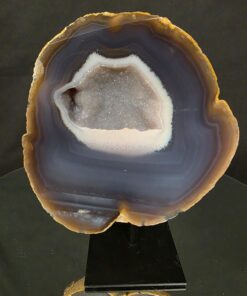 Premium Agate Geode on Stand 14 – 1.411g - H20xW16xD8cm - Image 4
