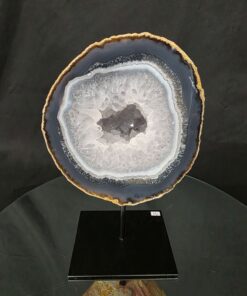 Premium Agate Geode on Stand 15 – 3.094g - H14xW15xD10cm - Image 2