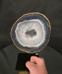 Premium Agate Geode on Stand 15 – 3.094g - H14xW15xD10cm - Image 8