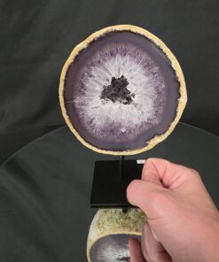 Premium Agate Geode on Stand 3 – 2.002g - H20xW13xD8cm - Image 7