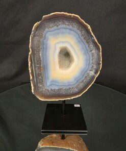 Alternative view of Premium Agate Geode on Stand 4 – 2.021g - H20xW13xD8cm