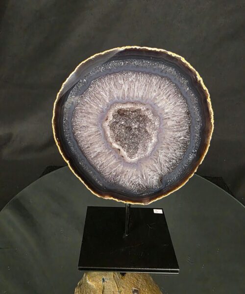 Alternative view of Premium Agate Geode on Stand 5 – 2.922g - H24.5xW17xD10cm