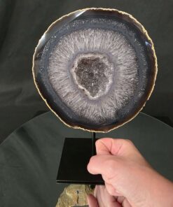Premium Agate Geode on Stand 5 – 2.922g - H24.5xW17xD10cm - Image 8