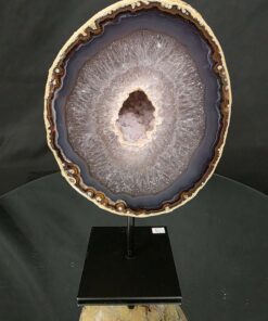 Alternative view of Premium Agate Geode on Stand 6 – 2.582g - H21.5xW13xD8cm