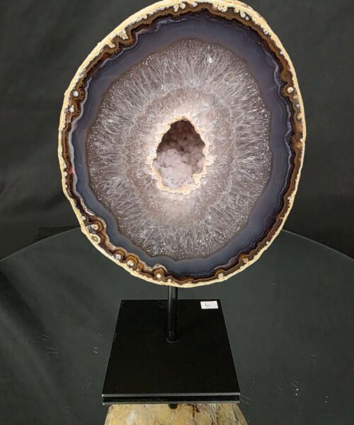 Alternative view of Premium Agate Geode on Stand 6 – 2.582g - H21.5xW13xD8cm