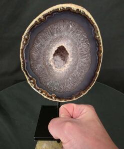 Premium Agate Geode on Stand 6 – 2.582g - H21.5xW13xD8cm - Image 7