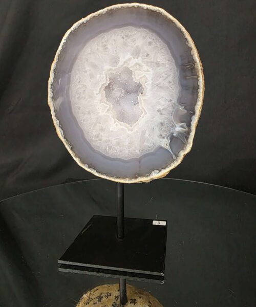 Premium Agate Geode on Stand 8 – 2.071g - H21xW14xD8cm - Image 7