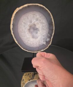 Premium Agate Geode on Stand 8 – 2.071g - H21xW14xD8cm - Image 8