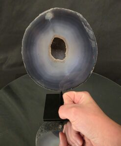 Premium Agate Geode on Stand 9 – 2.223g - H22.5xW15xD8cm - Image 8