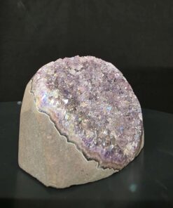 Premium High Grade Amethyst Angel Aura Druzy 260 Mini Geode Cluster Piece Cut Base 592g H7.5xW10xD7cm - Image 10