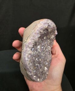 Premium High Grade Amethyst Angel Aura Druzy 260 Mini Geode Cluster Piece Cut Base 592g H7.5xW10xD7cm - Image 5