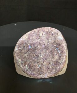 Premium High Grade Amethyst Angel Aura Druzy 260 Mini Geode Cluster Piece Cut Base 592g H7.5xW10xD7cm - Image 4