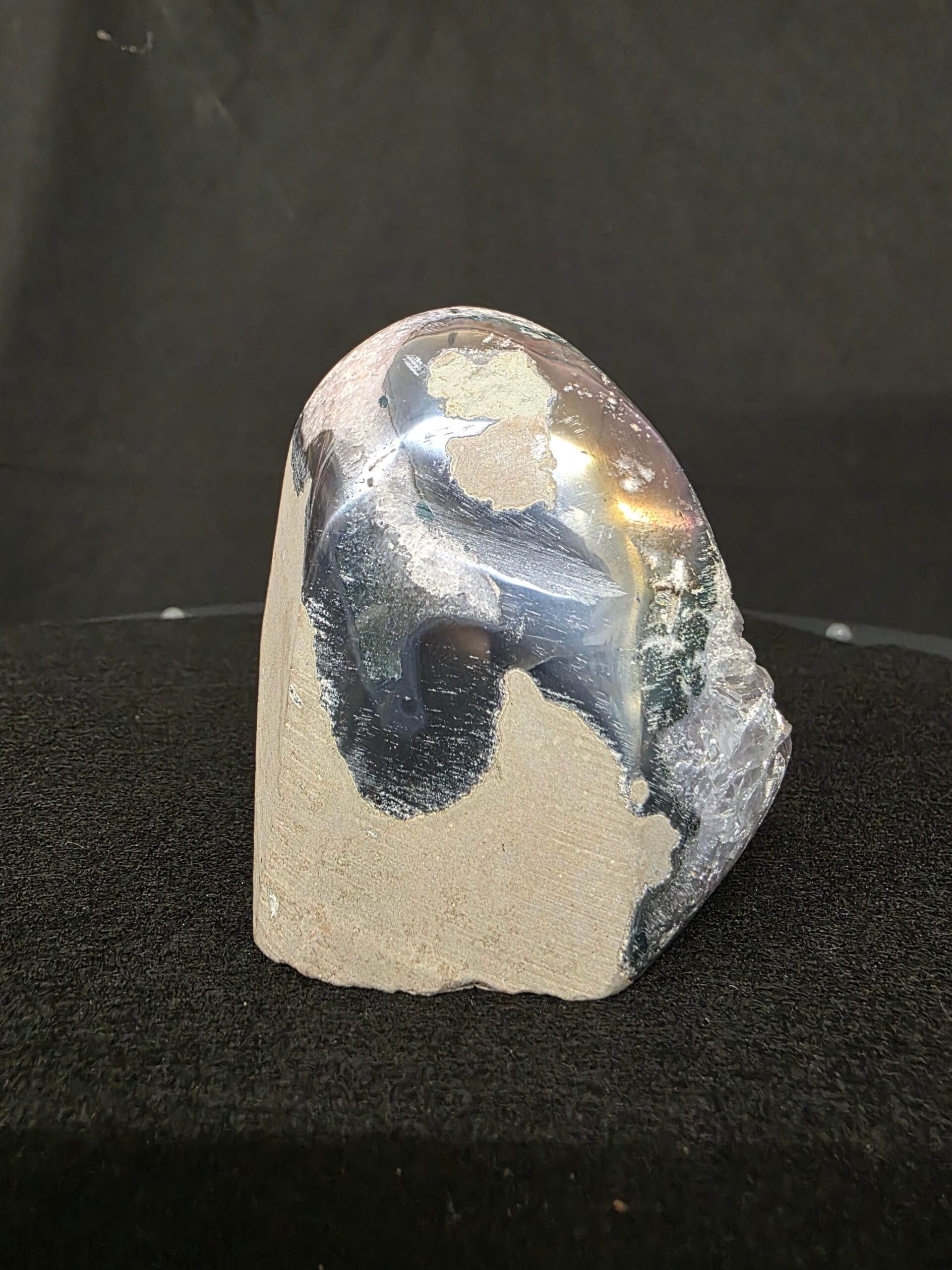 Premium High Grade Amethyst Angel Aura Druzy 261 Mini Geode Cluster Piece Cut Base 585g H8xW8xD7.5cm - Image 3