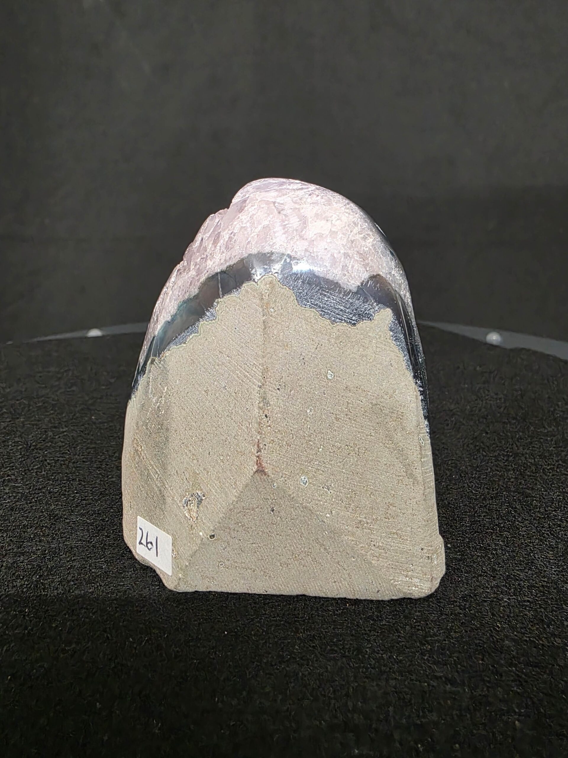 Premium High Grade Amethyst Angel Aura Druzy 261 Mini Geode Cluster Piece Cut Base 585g H8xW8xD7.5cm - Image 4