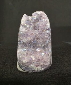 Alternative view of Premium High Grade Amethyst Angel Aura Druzy 262 Mini Geode Cluster Piece Cut Base 432g H9xW5xD7.5cm