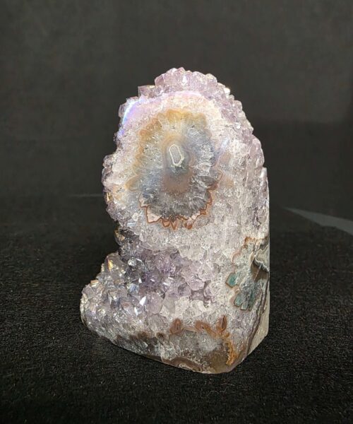 Premium High Grade Amethyst Angel Aura Druzy 263 Mini Geode Cluster Piece Cut Base 502g H8.5xW6.5xD7.5cm - Image 6