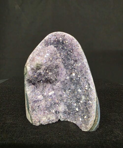 Alternative view of Premium High Grade Amethyst Angel Aura Druzy 264 Mini Geode Cluster Piece Cut Base 401g H9.5xW7xD7cm