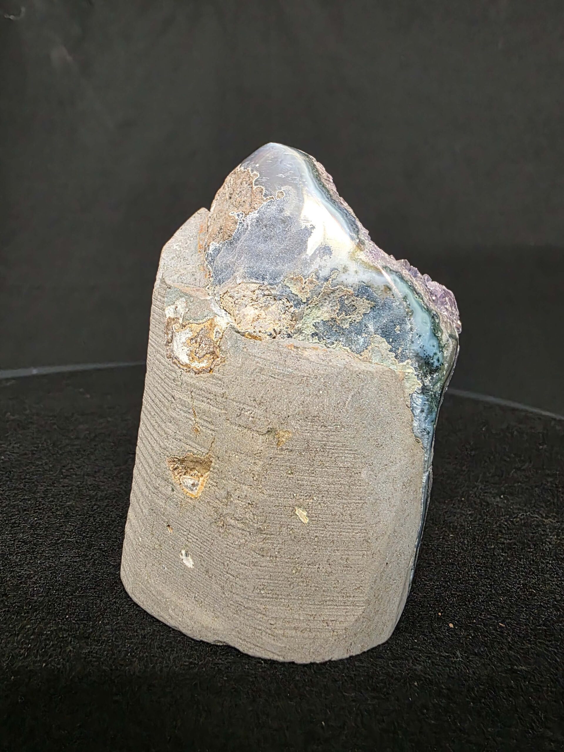 Premium High Grade Amethyst Angel Aura Druzy 264 Mini Geode Cluster Piece Cut Base 401g H9.5xW7xD7cm - Image 11